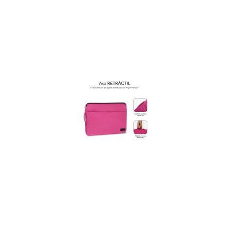 SUBBLIM FUNDA URBAN LAPTOP SLEEVE 13,3  14 PINK
