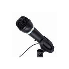 GEMBIRD MICROFONO SOBREMESA CON SOPORTE NEGRO
