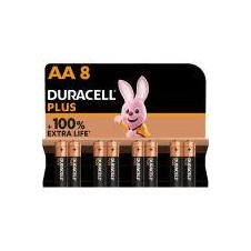 DURACELL PILA ALCALINA PLUS POWER 100 AA LR6 BLISTER 8UD