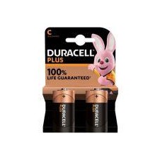 DURACELL PLUS POWER 100 PILA ALCALINA C LR14 BLISTER 2UD