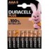 DURACELL PILA ALCALINA PLUS POWER 100 AAA LR03 BLISTER*8