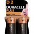 DURACELL PILA ALCALINA PLUS POWER 100 D LR20 BLISTER*2