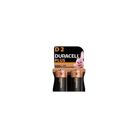 DURACELL PILA ALCALINA PLUS POWER 100 D LR20 BLISTER*2