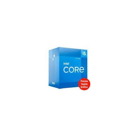 INTEL PROCESADOR CORE I5-12400F 2.5GHZ LGA1700 (SIN IGPU)