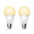 TAPO BOMBILLA LED WIFI INTELIGENTE TAPO L510E PACK 2UD E27 2700K REGULABLE COMPATIBLE CON ALEXA Y GOOGLE
