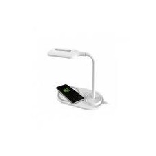 PLATINET LAMPARA DE MESA LED + CARGADOR INALAMBRICO 8W BLANCO