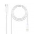NANOCABLE CABLE USB-C A LIGHTNING 0,5M BLANCO