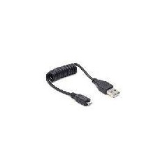 GEMBIRD CABLE ESPIRAL USB A MICRO-USB 0.6M