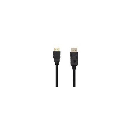 AISENS CABLE DISPLAYPORT MACHO A HDMI MACHO 1M A125-0459 NEGRO