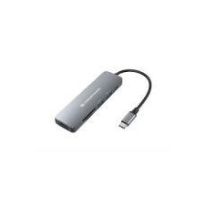 CONCEPTRONIC ADAPTADOR USB-C 6EN1 HDMI USB-C USB 3.0 LECTOR SD PD 100W + HDMI + USB 3.0 + USB 2.0 + LECTOR DE TARJETAS