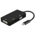 AISENS CABLE ADAPTADOR USB-C A HDMI + VGA + DVI HEMBRA A109-0343