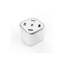 AISENS CARGADOR DE ESCRITORIO 48W BLANCO 3XUSB-A + 1XUSB-C + 1XUSB QC3.0