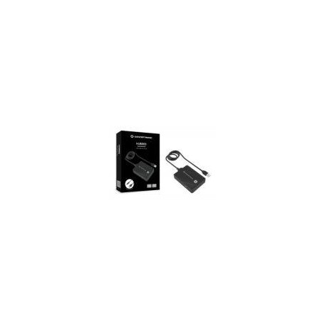 CONCEPTRONIC HUB USB 2.0 & 3.0 HUBBIES10B 4 PUERTOS Y CABLE DE 90CM
