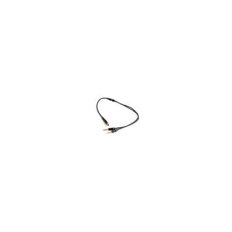 GEMBIRD CABLE ADAPTADOR DE AUDIO MAS MICROFONO DE 3,5MM A 2 DE 3,5MM 0,2M