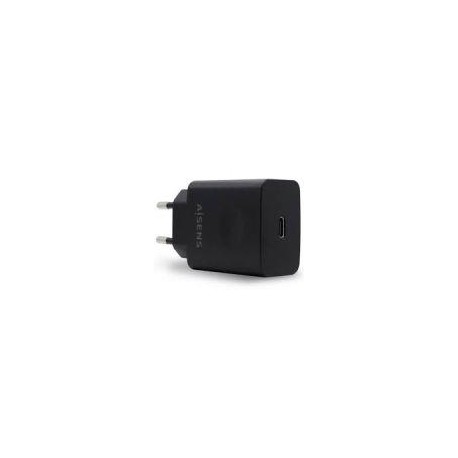 AISENS CARGADOR PARED USB-C PD3.0 1 PUERTO 1xUSB-C 20W ASCH-1PD20-BK NEGRO