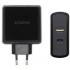 AISENS CARGADOR PARED 57W ASCH-2PD45A-BK NEGRO 1xUSB-C PD3.0 45W, 1xUSB-A 5V/2.4A 12W