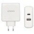 AISENS CARGADOR PARED 57W BLANCO 1xUSB-C PD3.0 45W, 1xUSB-A 5V/2.4A 12W
