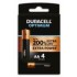 DURACELL PILA ALCALINA OPTIMUM 200 DROLR6B4 AA LR6 BLISTER X4