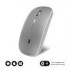 SUBBLIM RATON OPTICO WIRELESS DUAL FLAT MOUSE RECARGABLE SILVER