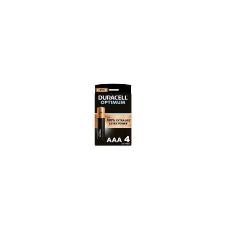 DURACELL PILA ALCALINA OPTIMUM 200 DROLR3B4 AAA LR03 BLISTERX4