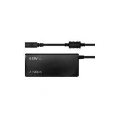 AISENS CARGADOR DE PORTATIL DE 65W AUTOMATICO ASLC-65WAUTO-BK NEGRO