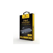 GEMBIRD ADAPTADOR USB-C A 7 EN 1 HUB USB 3.1 + HDMI + VGA + PD 100W + LAN + LECTOR DE TARJETA + AUDIO