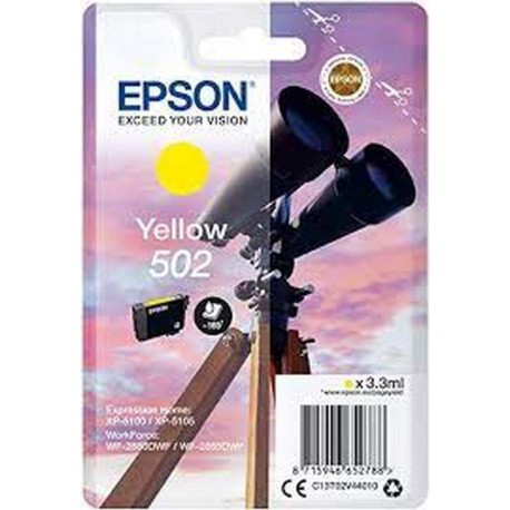 EPSON CARTUCHO TINTA T02V4 Nº 502 AMARILLO