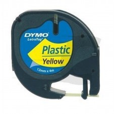DYMO CINTA TRANFERENCIA TERMICA 12MM FONDO AMARILLO TEXTO NEGRO SOBRE FONDO AMARILLO. ANCHO: 12 MM. LONGITUD: 4 M