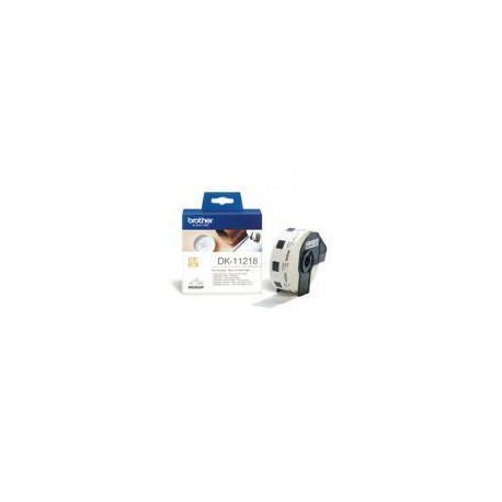 BROTHER ETIQUETAS DK11218 ETIQUETAS PRECORTADAS CIRCULARES (PAPEL TÉRMICO). 1.000 ETIQUETAS BLANCAS DE 24 MM