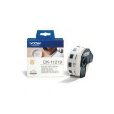 BROTHER ETIQUETAS DK11219 ETIQUETAS PRECORTADAS CIRCULARES (PAPEL TÉRMICO). 1.200 ETIQUETAS BLANCAS DE 12 MM