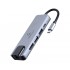 GEMBIRD ADAPTADOR USB-C A 5 EN 1 Hub + HDMI + PD + LAN