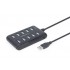 GEMBIRD HUB USB 2.0 10 PUERTOS NEGRO
