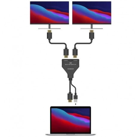 AISENS SPLITTER PARA 2 MONITORES HDMI 4K A123-0654