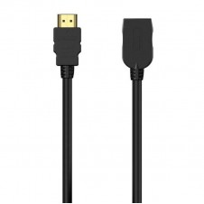 AISENS CABLE ALARGADOR HDMI / HDMI MACHO - HDMI HEMBRA/ 1M A120-0544 NEGRO