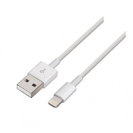 AISENS CABLE USB A LIGHTNING 2M BLANCO