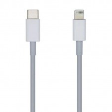 AISENS CABLE USB-C A LIGHTNING 20 CM BLANCO