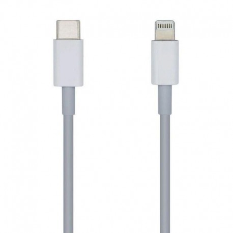 AISENS CABLE USB-C A LIGHTNING 20 CM BLANCO