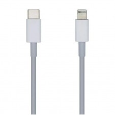 AISENS CABLE USB-C A LIGHTNING 1 M BLANCO