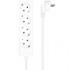 AISENS REGLETA 4 TOMAS SIN INTERRUPTOR/ BLANCA A154-0533