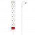 AISENS REGLETA 6 TOMAS CON INTERRUPTOR/ BLANCO A154-0535