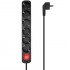 AISENS REGLETA 6 TOMAS CON INTERRUPTOR/ NEGRO A154-0536