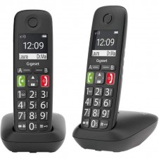 GIGASET TELEFONO INALAMBRICO DECT E290 DUO TECLAS GRANDES NEGRO
