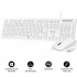 SUBBLIM TECLADO Y RATON COMBO BUSINESS SLIM CSSK02/ BLANCO