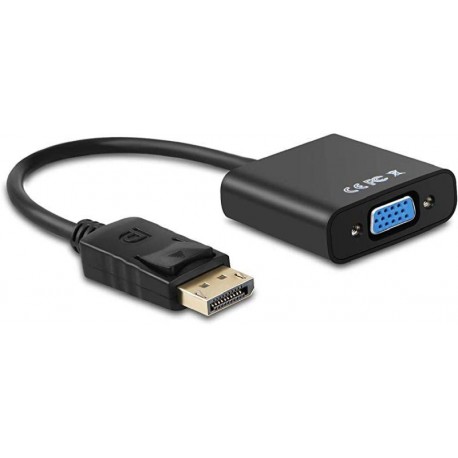 AISENS ADAPTADOR DISPLAYPORT A VGA A125-0367 NEGRO