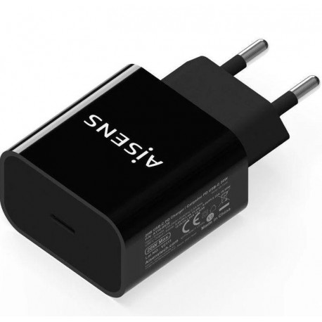 AISENS CARGADOR PARED 20W USB-C A110-0538 NEGRO