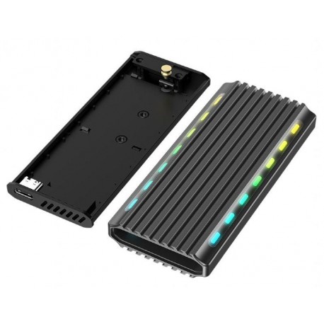 GEMBIRD CARCASA DISCO M.2 EXTERNA USB 3.1 RGB