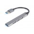 GEMBIRD HUB USB 3.0 A 1 USB 3.1 + 3 USB 2.0 PLATEADO
