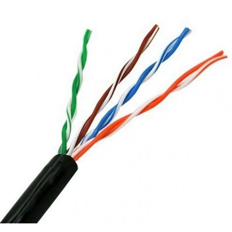 AISENS BOBINA DE CABLE PARA EXTERIORES RJ45 UTP A133-0212 CAT. 5E/ 100M/ NEGRO