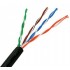AISENS BOBINA DE CABLE RJ45 UTP EXTERIORES CAT. 5E/ 305M/ A133-0213 NEGRO/ IMPERMEABLE