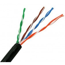AISENS BOBINA DE CABLE RJ45 UTP EXTERIORES A133-0213 CAT. 5E/ 305M/ NEGRO/ IMPERMEABLE